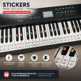 Stickers Adhesivos Calcos Para Piano Organo Notas Musicales
