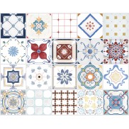 Mosaico Adhesivo Fiori