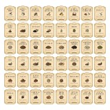 Etiquetas Frasco Despensa Alacena Apothecary Vintage Vinilo 5x6,5cm x48 unidades