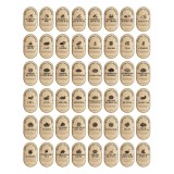 Etiquetas Frasco Despensa Alacena Boticario Franc&eacute;s Vinilo 4,1x7cm x48 unidades