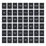 Etiquetas Frasco Despensa Alacena Minimalista Negro Vinilo 4,5x6cm x48 unidades