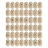 Etiquetas Frasco Especias Boticario Franc&eacute;s Vinilo 4,1x7cm x48 unidades
