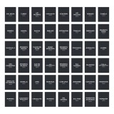 Etiquetas Frasco Especias Minimalista Negro Vinilo 4,5x6cm x48 unidades