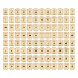 Etiquetas Frasco Especias y Despensa Apothecary Vintage Vinilo 5x6,5cm x96 unidades