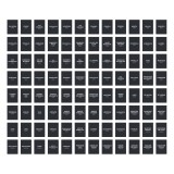 Etiquetas Frasco Especias y Despensa Minimalista Negro Vinilo 4,5x6cm x96 unidades
