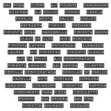 Etiquetas Estilo Rotuladora Frasco Especias Vinilo x48 unidades