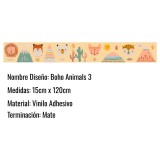 Guarda Infantil Vinilo Adhesivo Animales Estilo Boho 15x120cm Boho Animals 3 Amarillo