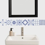 Guarda Mosaicos Adhesivos Vinilo Azulejo 15cm x 1,20m Diseño G004