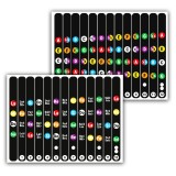 Stickers Adhesivos Calcos Educativos Para Ukelele Notas Musicales