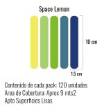 Stickers Vinilo Infantil Confeti Confite Tiras Colores Space Lemon 120un