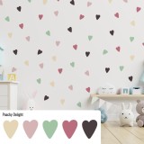 Stickers Vinilo Infantil Corazones Colores Peachy Delight 120un