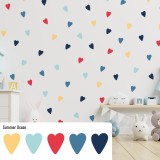 Stickers Vinilo Infantil Corazones Colores Summer Ocean 120un