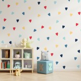 Stickers Vinilo Infantil Corazones Colores Summer Ocean 120un