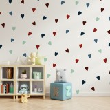 Stickers Vinilo Infantil Corazones Colores Wine and Sea 120un