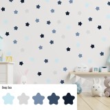 Stickers Vinilo Infantil Estrellas Colores Deep Sea 120un