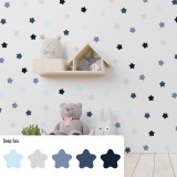Stickers Vinilo Infantil Estrellas Colores Deep Sea 120un