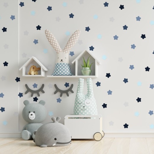 Stickers Vinilo Infantil Estrellas Colores Deep Sea 120un