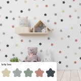 Stickers Vinilo Infantil Estrellas Colores Earthy Tones 120un