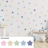 Stickers Vinilo Infantil Estrellas Colores Pastel Dreamland 120un