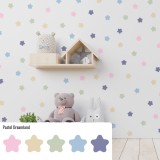 Stickers Vinilo Infantil Estrellas Colores Pastel Dreamland 120un