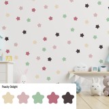 Stickers Vinilo Infantil Estrellas Colores Peachy Delight 120un