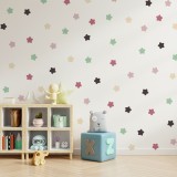 Stickers Vinilo Infantil Estrellas Colores Peachy Delight 120un