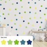Stickers Vinilo Infantil Estrellas Colores Space Lemon 120un