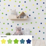 Stickers Vinilo Infantil Estrellas Colores Space Lemon 120un