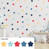 Stickers Vinilo Infantil Estrellas Colores Summer Ocean 120un