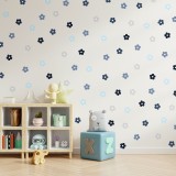 Stickers Vinilo Infantil Flores A Colores Deep Sea 120un