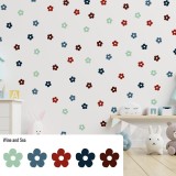 Stickers Vinilo Infantil Flores A Colores Wine and Sea 120un