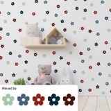 Stickers Vinilo Infantil Flores A Colores Wine and Sea 120un