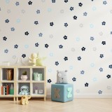 Stickers Vinilo Infantil Flores B Colores Deep Sea 120un