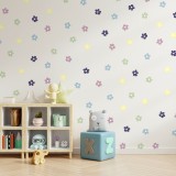Stickers Vinilo Infantil Flores B Colores Pastel Serenity 120un