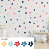 Stickers Vinilo Infantil Flores B Colores Summer Ocean 120un