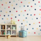 Stickers Vinilo Infantil Flores B Colores Summer Ocean 120un