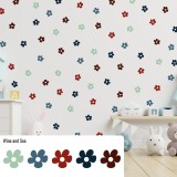 Stickers Vinilo Infantil Flores B Colores Wine and Sea 120un