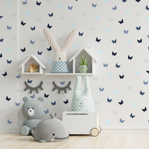 Stickers Vinilo Infantil Mariposas Colores Deep Sea 120un