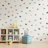 Stickers Vinilo Infantil Mariposas Colores Earthy Tones 120un