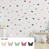 Stickers Vinilo Infantil Mariposas Colores Peachy Delight 120un