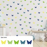 Stickers Vinilo Infantil Mariposas Colores Space Lemon 120un