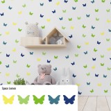 Stickers Vinilo Infantil Mariposas Colores Space Lemon 120un