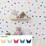 Stickers Vinilo Infantil Mariposas Colores Summer Ocean 120un