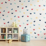 Stickers Vinilo Infantil Mariposas Colores Summer Ocean 120un
