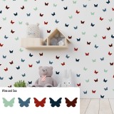 Stickers Vinilo Infantil Mariposas Colores Wine and Sea 120un
