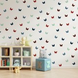 Stickers Vinilo Infantil Mariposas Colores Wine and Sea 120un